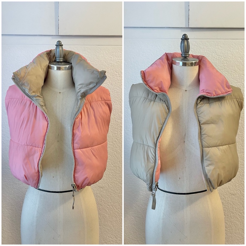 Cropped Reversible Zara Puffy Vest